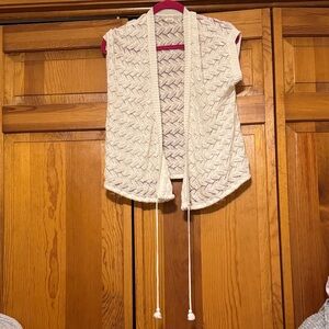 Aerie Cream Knit Top